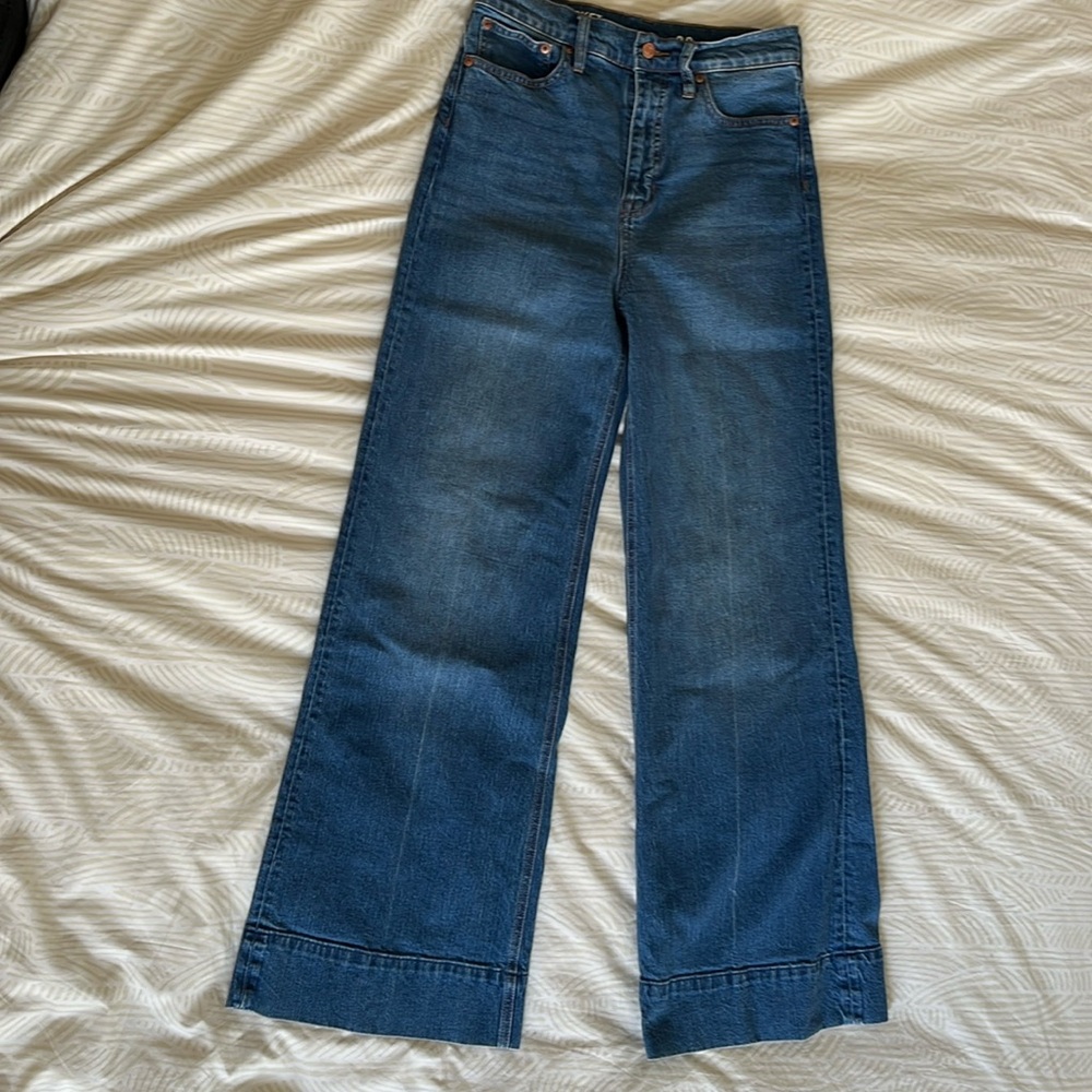 J.Crew Five Pocket Wide Leg Trouser Jeans